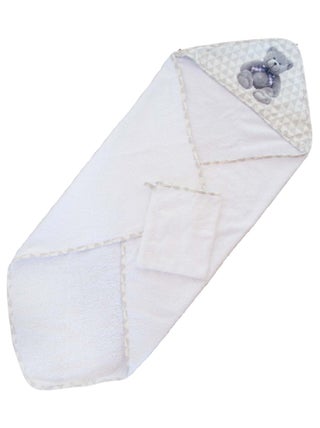 Sortie de bain avec gant Ourson
