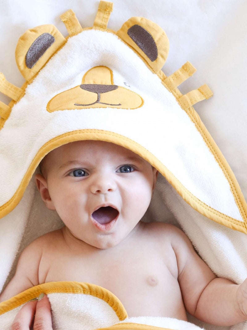 Sortie de bain bébé Kinousses Moutarde Kiabi