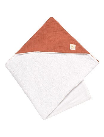 Sortie de bain en double gaze de coton et éponge - SAUTHON