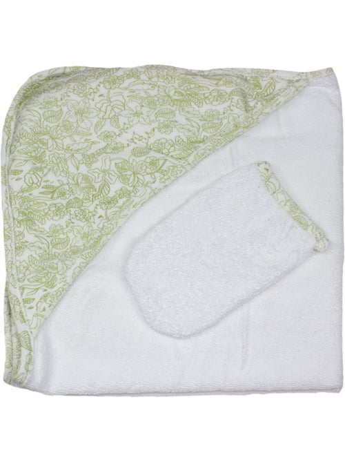 Sortie de bain et Gant "COROLLE" Les Chatounets - Kiabi
