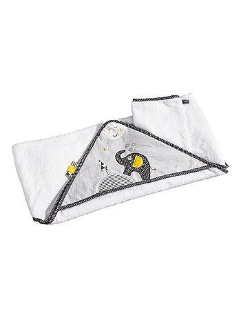 Sortie de bain et son gant en coton - SAUTHON