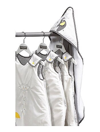 Sortie de bain et son gant en coton - SAUTHON