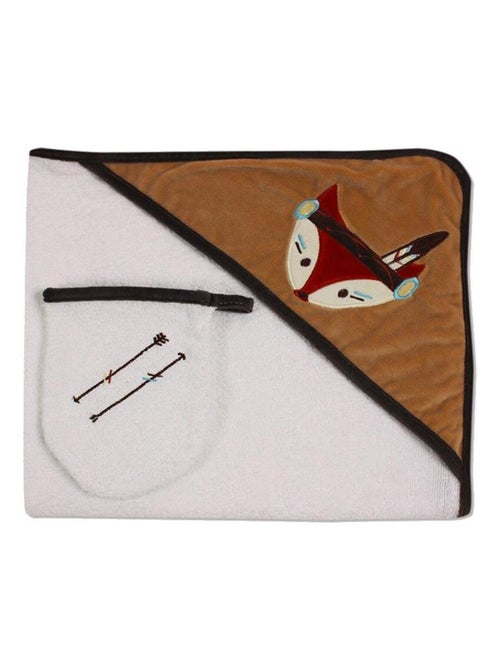 Sortie de Bain + Gant  "INDIEN" LES CHATOUNETS - Kiabi