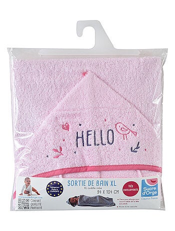 SORTIE DE BAIN ROSE XL DROTEA