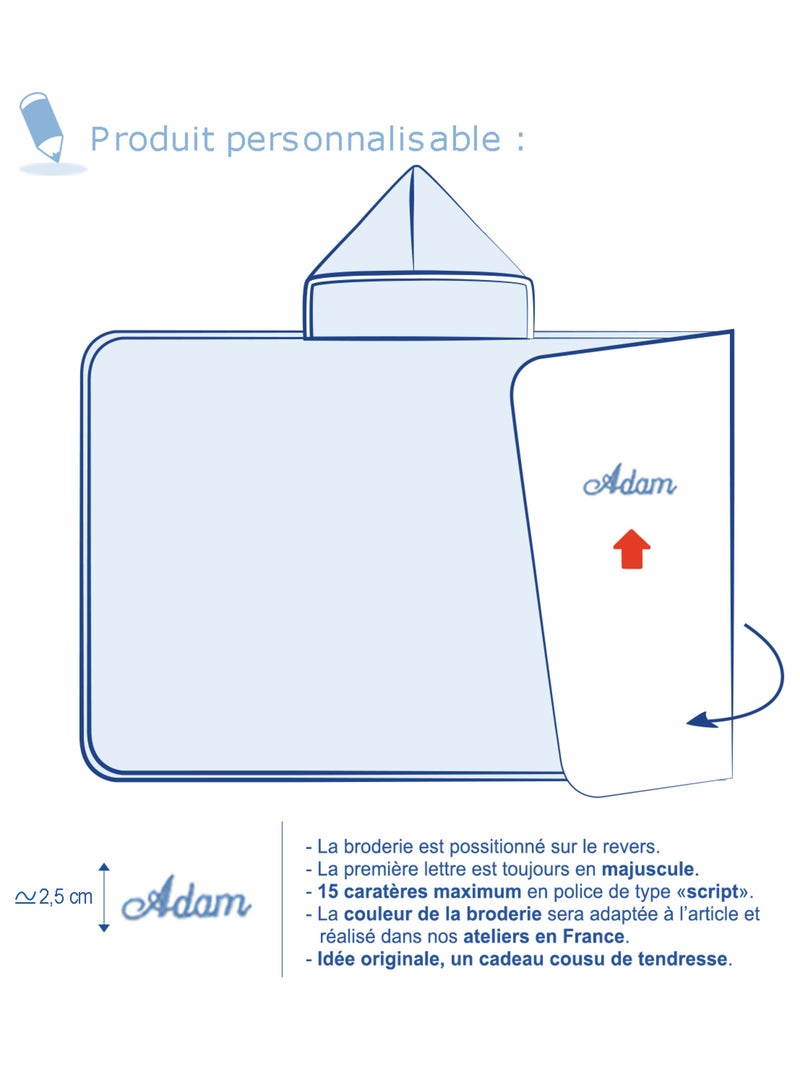 SORTIE DE BAIN XL ALICIA Rose - Kiabi