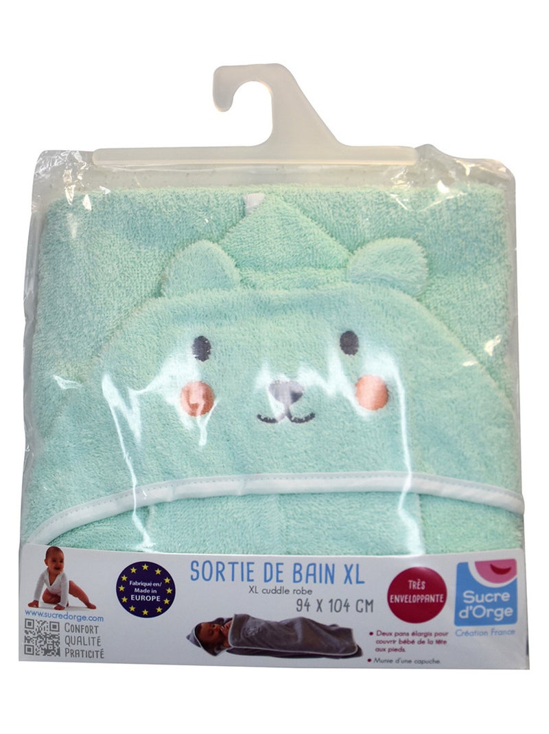 SORTIE DE BAIN XL LUKI EPONGE Vert - Kiabi