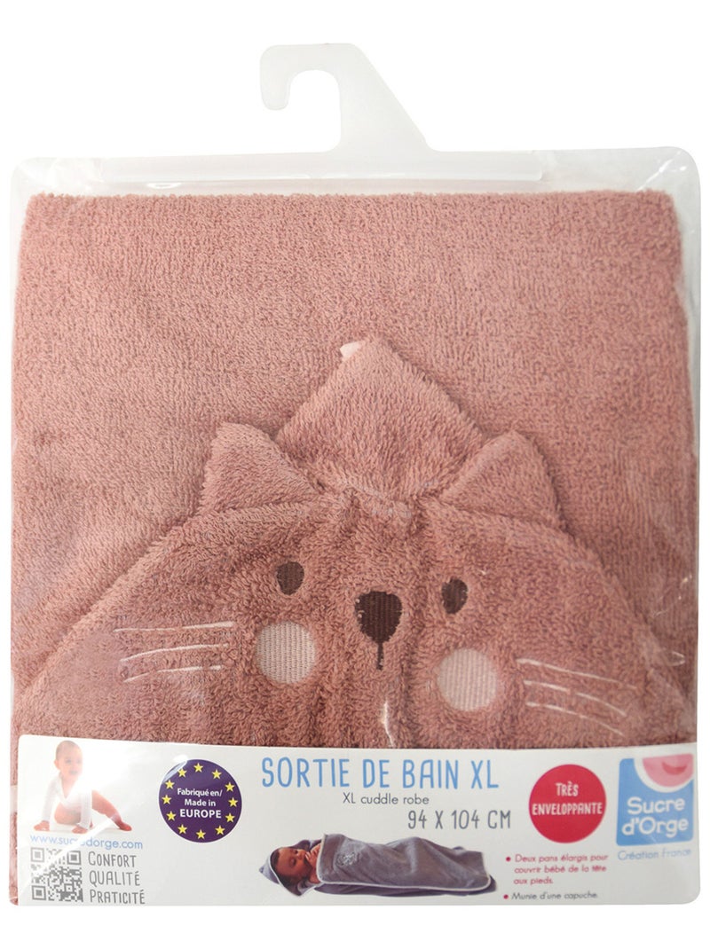 SORTIE DE BAIN XL MAÏTE EPONGE Rose - Kiabi