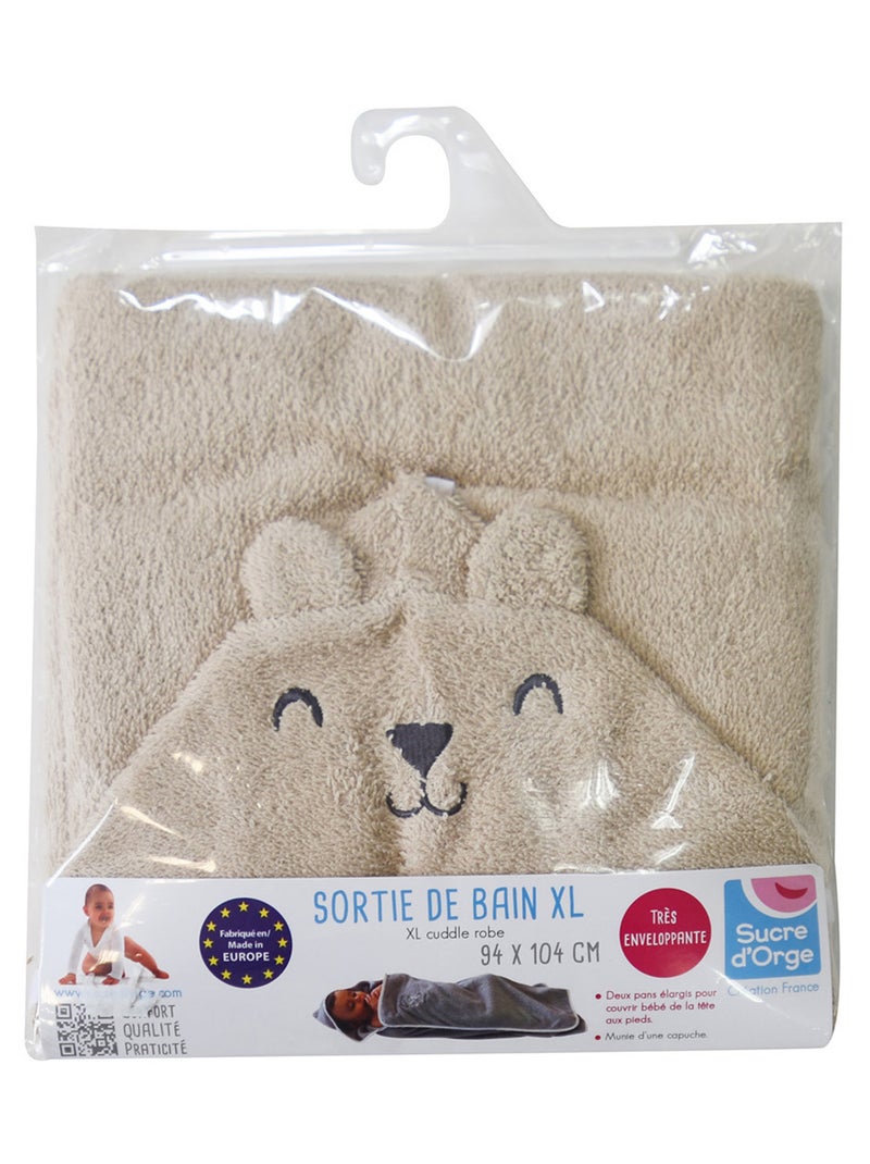 Sortie de bain xl owen eponge Beige - Kiabi