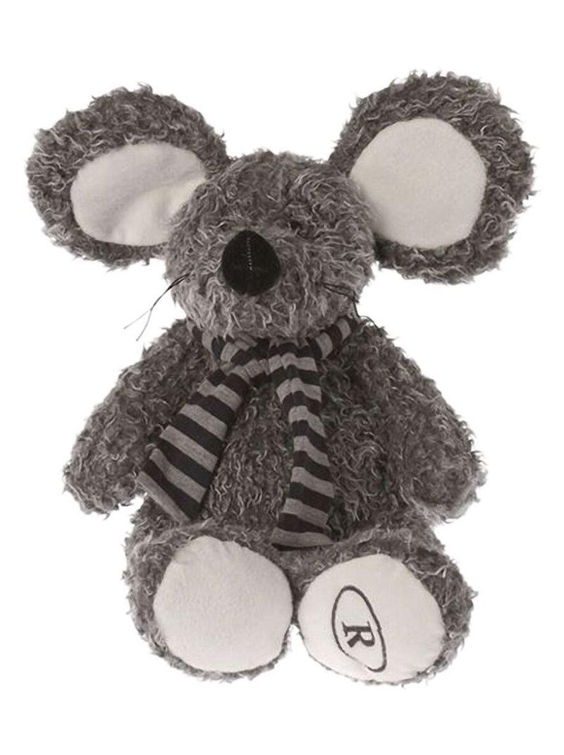 Souris en peluche 23 cm assis Gris - Kiabi