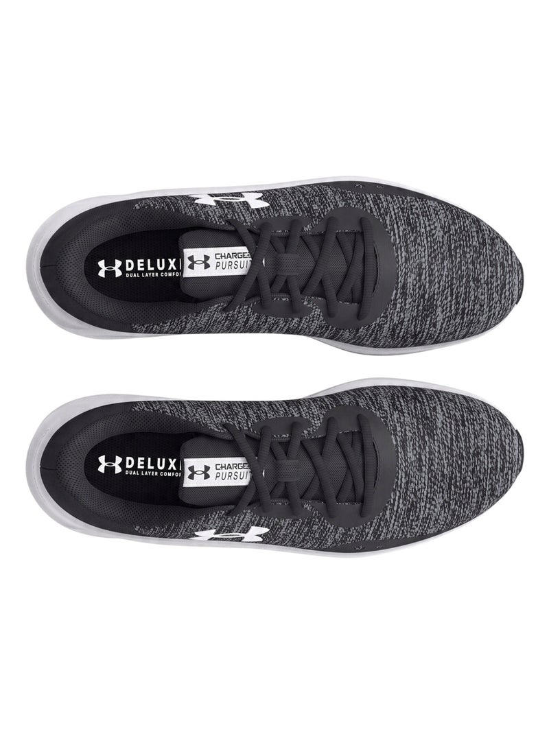 Sous Armure - Chaussures course à pied style Logo CHARGED PURSUIT Gris - Kiabi