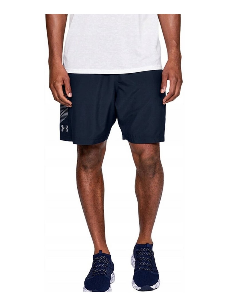 Sous Armure - Short motif/style graphique Bleu marine - Kiabi