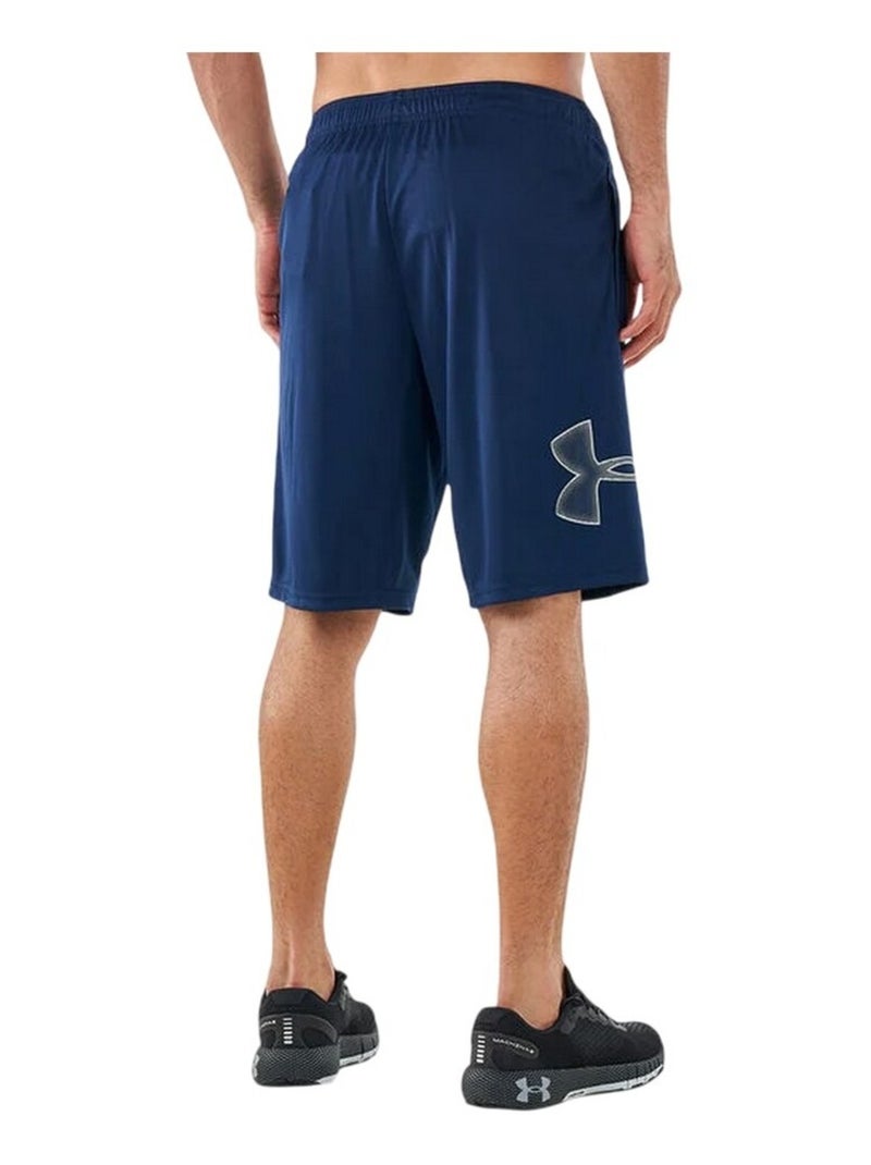 Sous Armure - Short motif/style graphique TECH Bleu marine - Kiabi