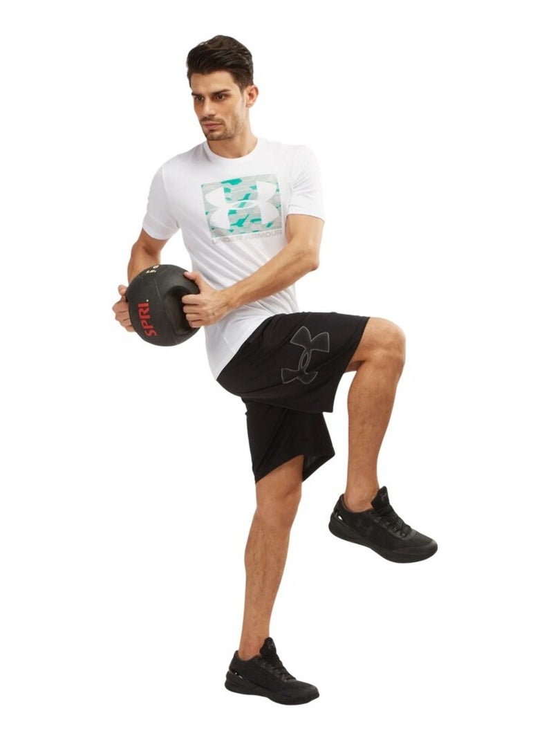 Sous Armure - Short motif/style graphique TECH Noir - Kiabi