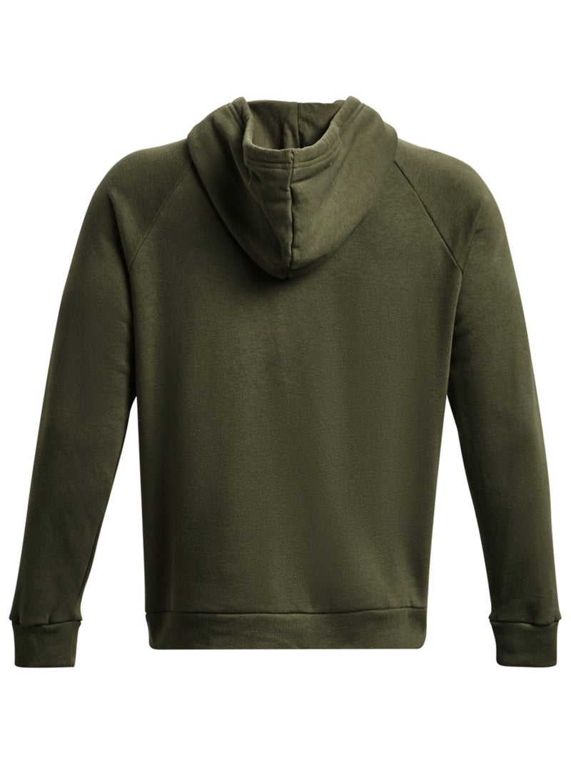 Sous Armure - Sweat à capuche motif/style logo Vert - Kiabi
