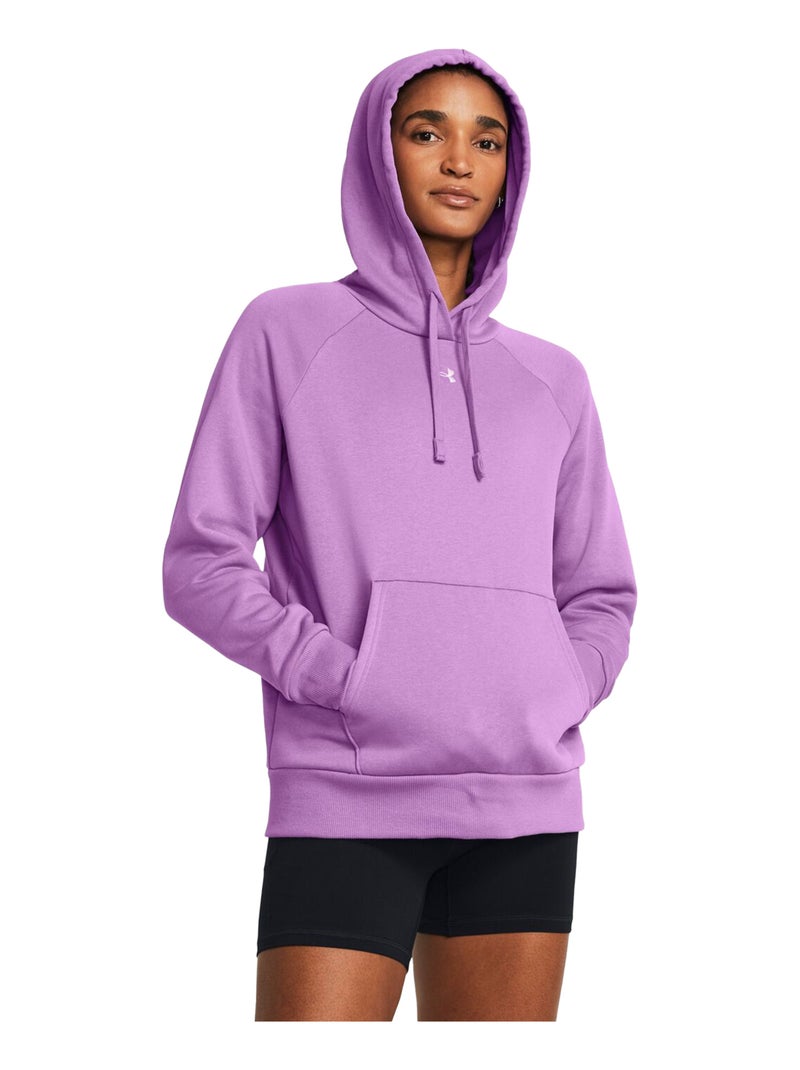 Sous Armure - Sweat à capuche RIVAL Violet clair - Kiabi