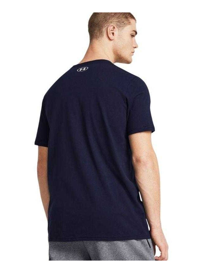 Sous Armure - T-shirt style Camouflage et rayure Bleu marine - Kiabi