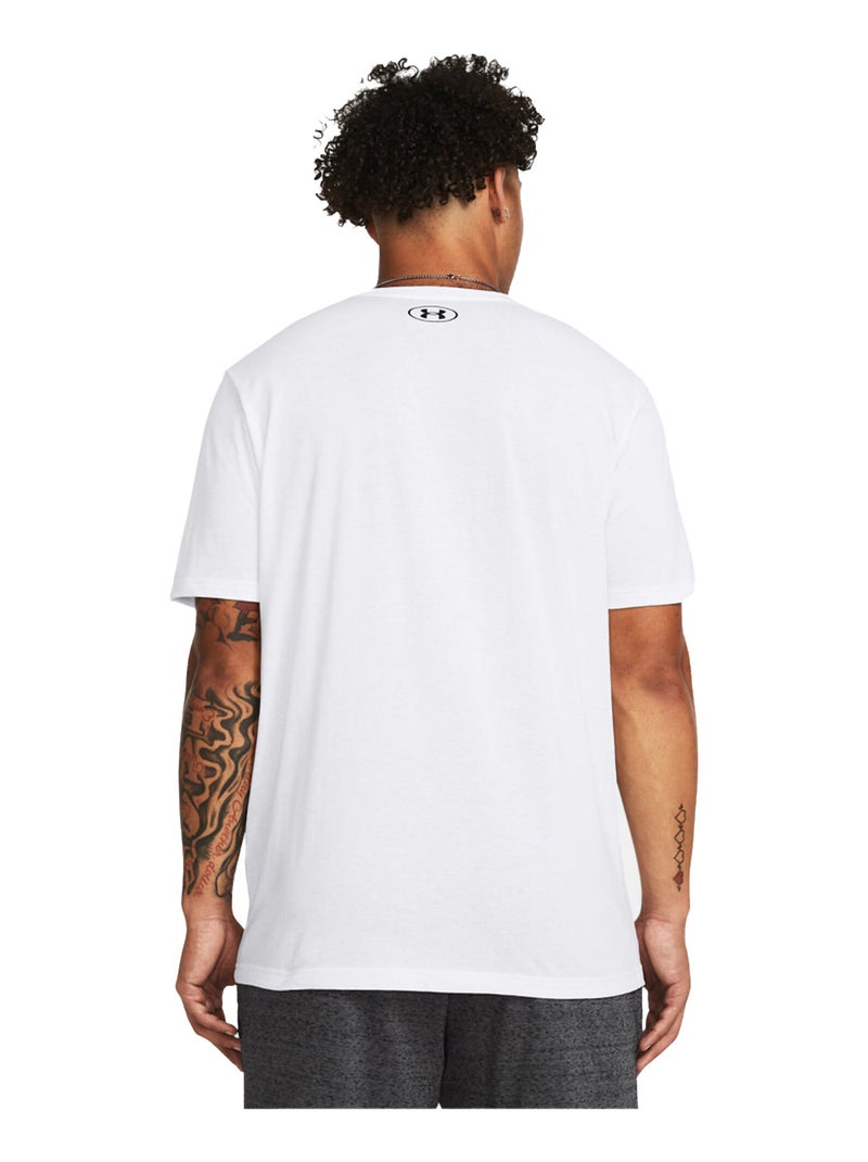 Sous Armure - T-shirt style Logo SPORTSTYLE Blanc - Kiabi