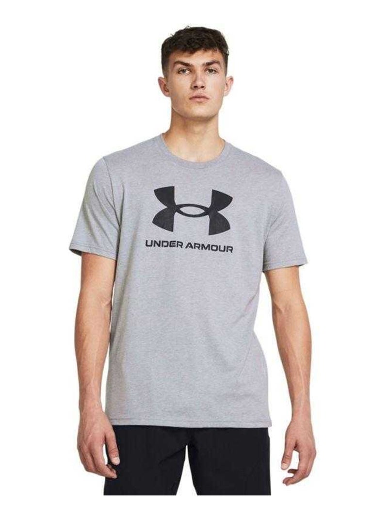 Sous Armure - T-shirt style Logo SPORTSTYLE Gris - Kiabi