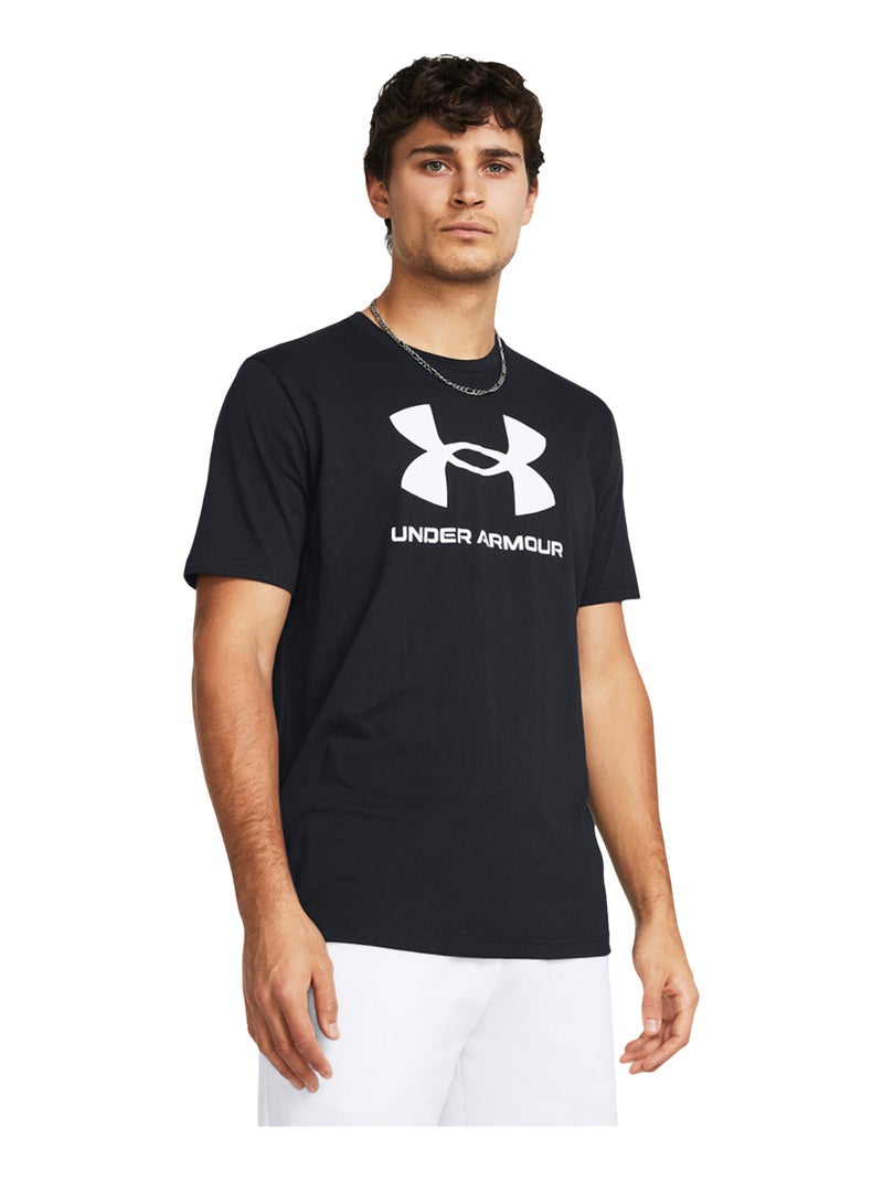 Sous Armure - T-shirt style Logo SPORTSTYLE Noir - Kiabi