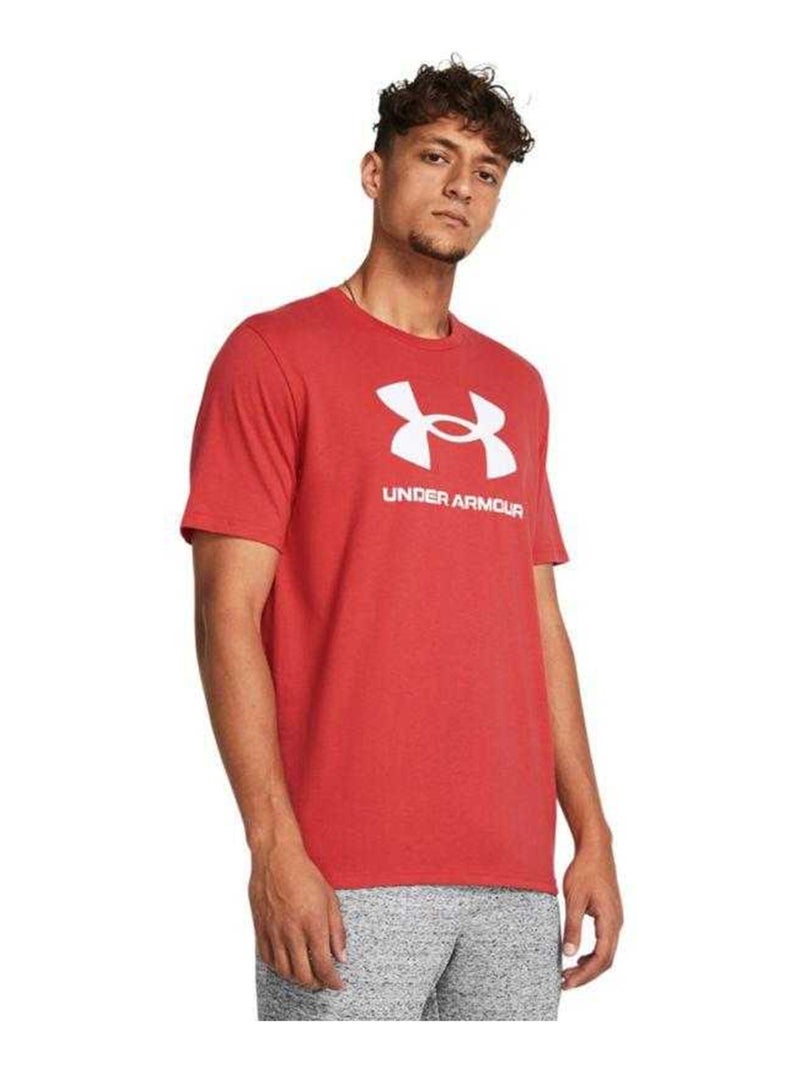 Sous Armure - T-shirt style Logo SPORTSTYLE Rouge - Kiabi