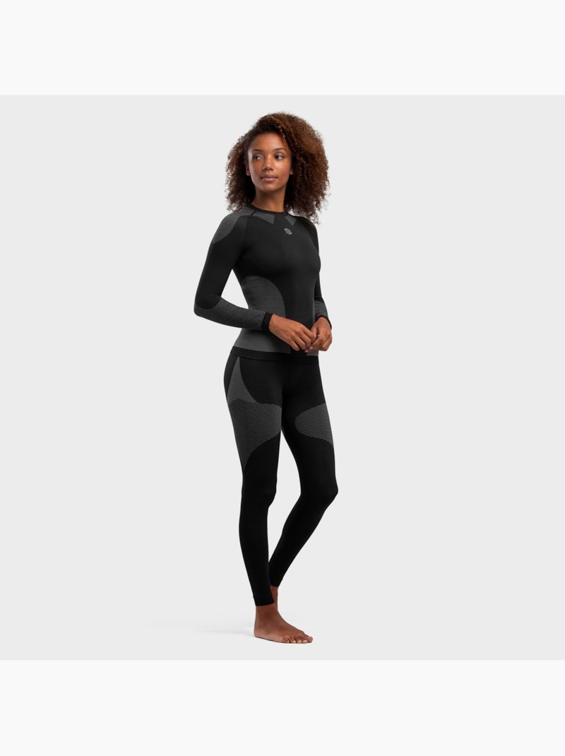Sous-maillot de compression femme sports d'hiver femme drystone Noir - Kiabi