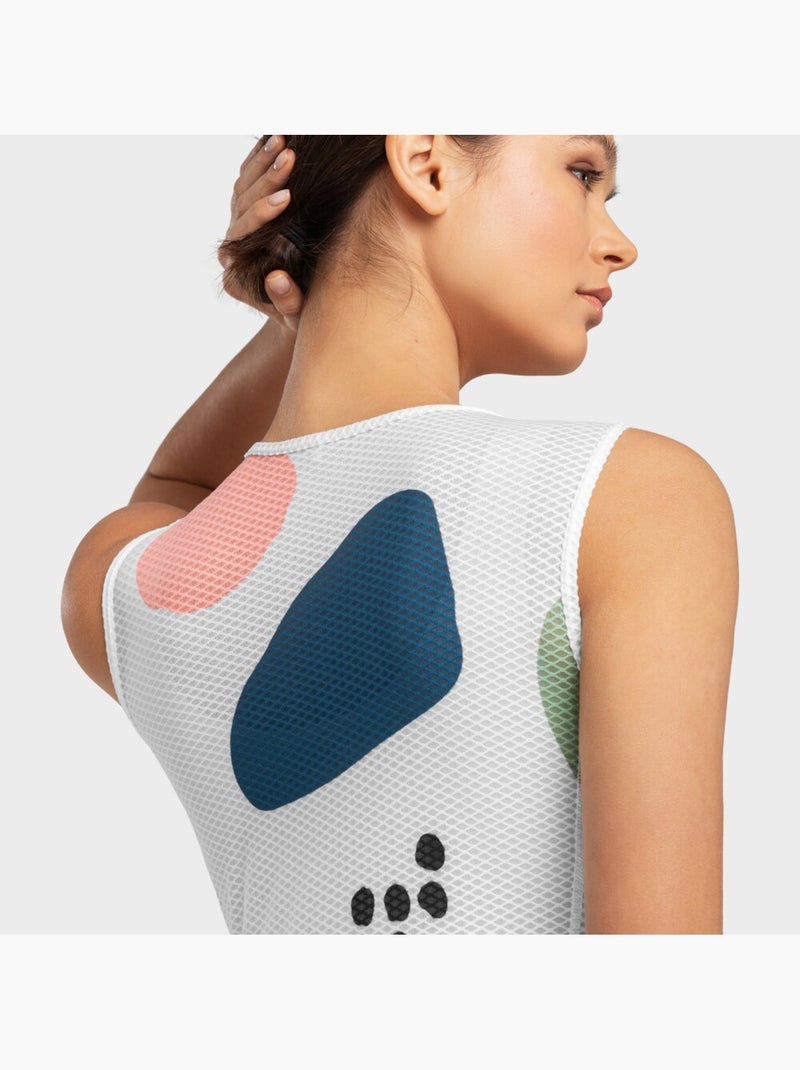 Sous-maillot vélo femme cyclisme femme camerig Blanc - Kiabi
