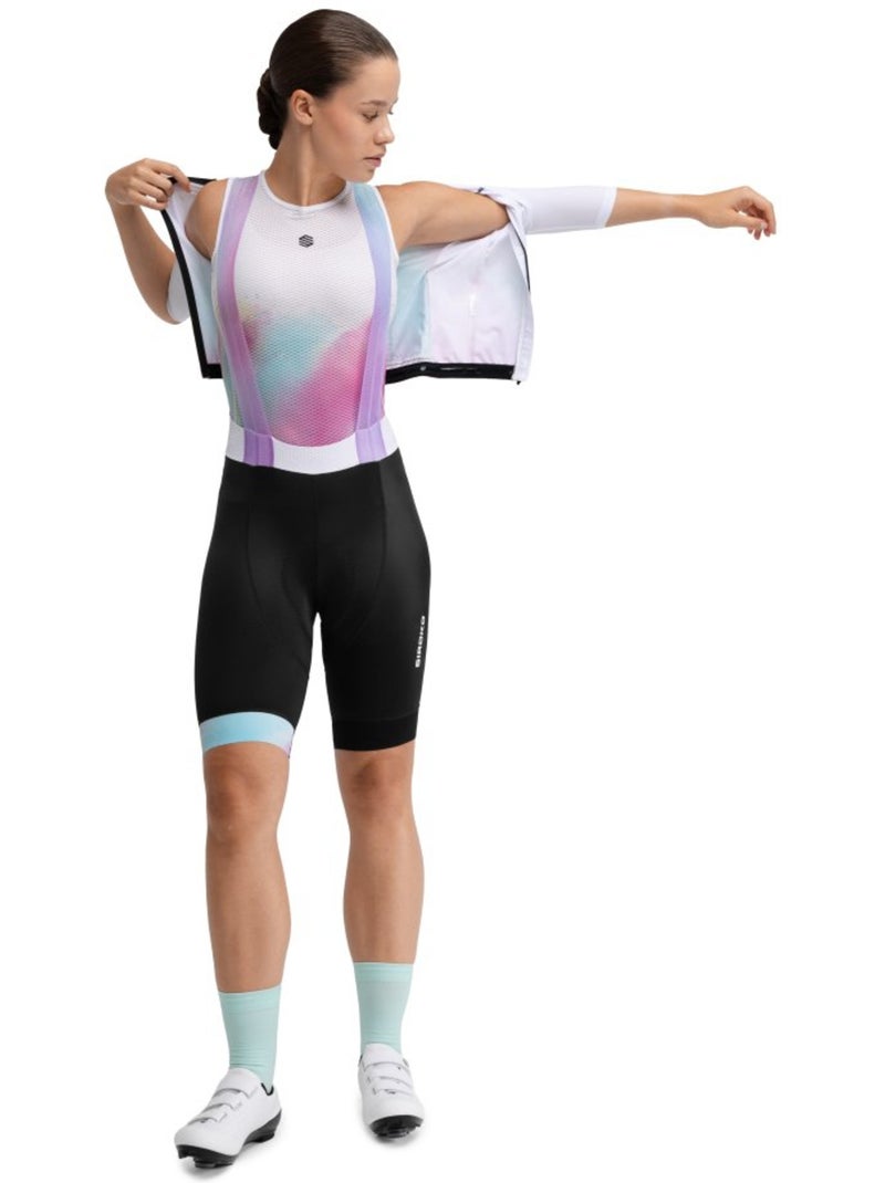 Sous-maillot vélo femme cyclisme femme droplet Blanc - Kiabi