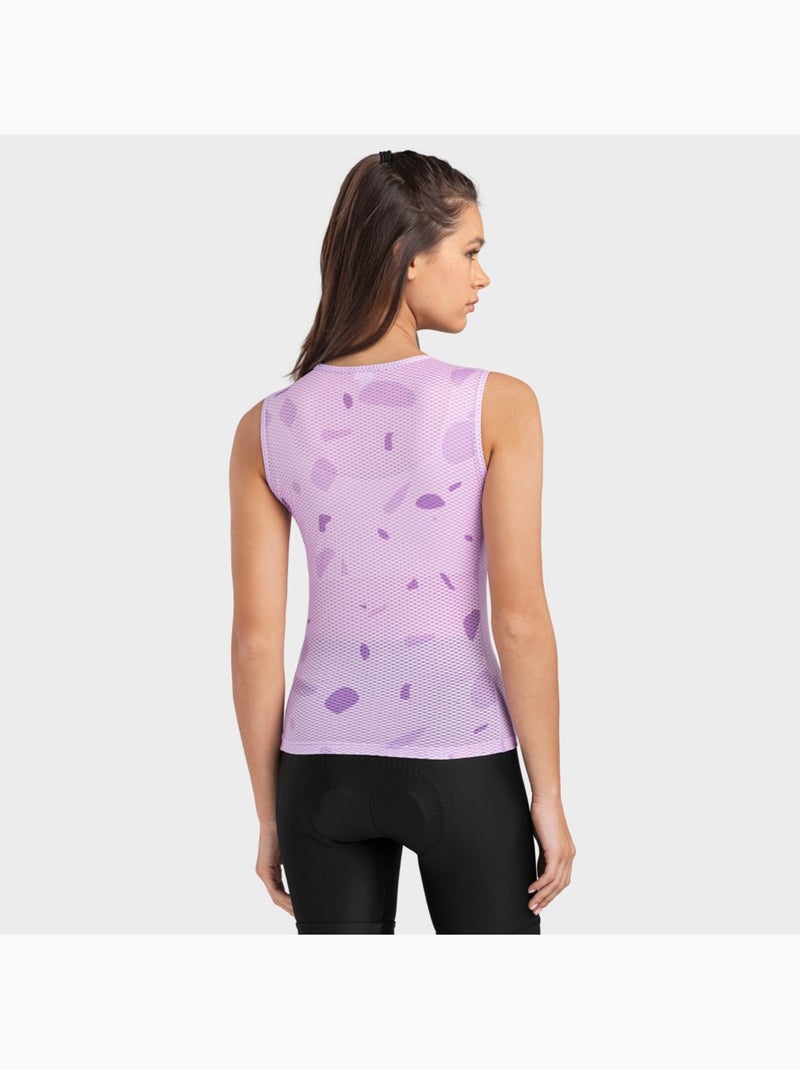 Sous-maillot vélo femme cyclisme femme hesse Lavande - Kiabi