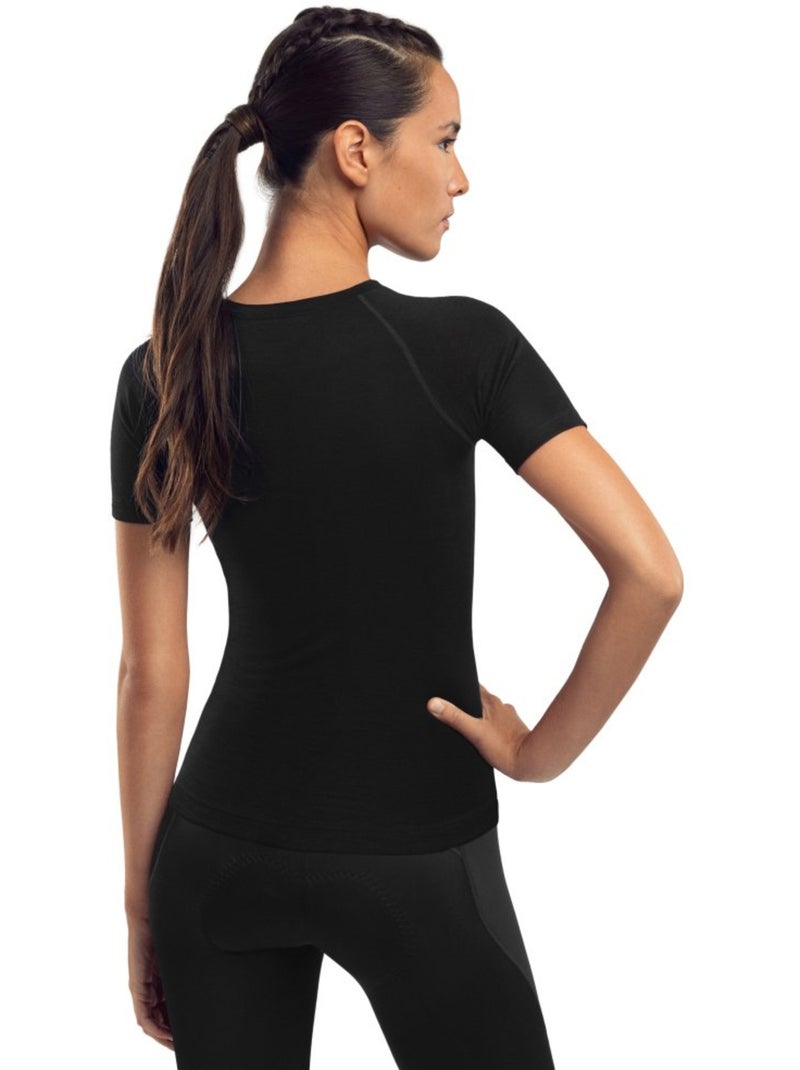 Sous-maillot vélo laine femme cyclisme femme srx premium skin Noir - Kiabi