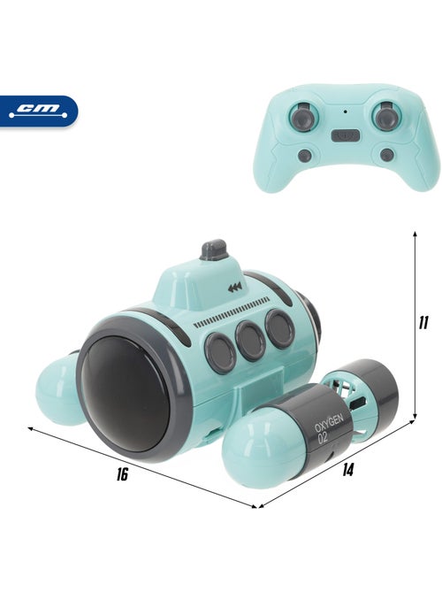 Sous-marin jouet télécommandé rotatif à 360° speed & go - Kiabi