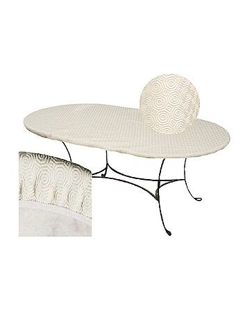 Sous-nappe protège table ovale Basic