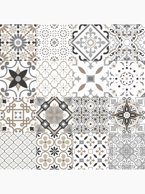 Sous Nappe Toile cirée au mètre Taorminas gris - Kiabi