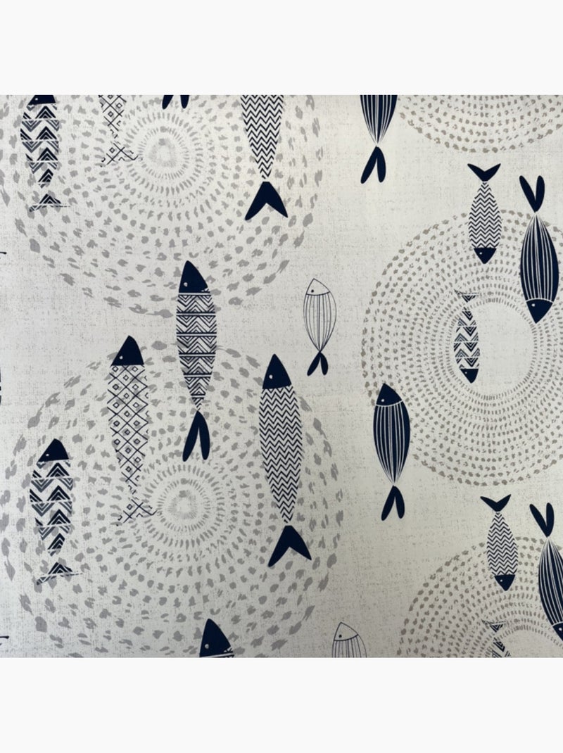 Sous-nappes Bulgommes PVC Poissons PROMO LINGE Blanc Bleu - Kiabi
