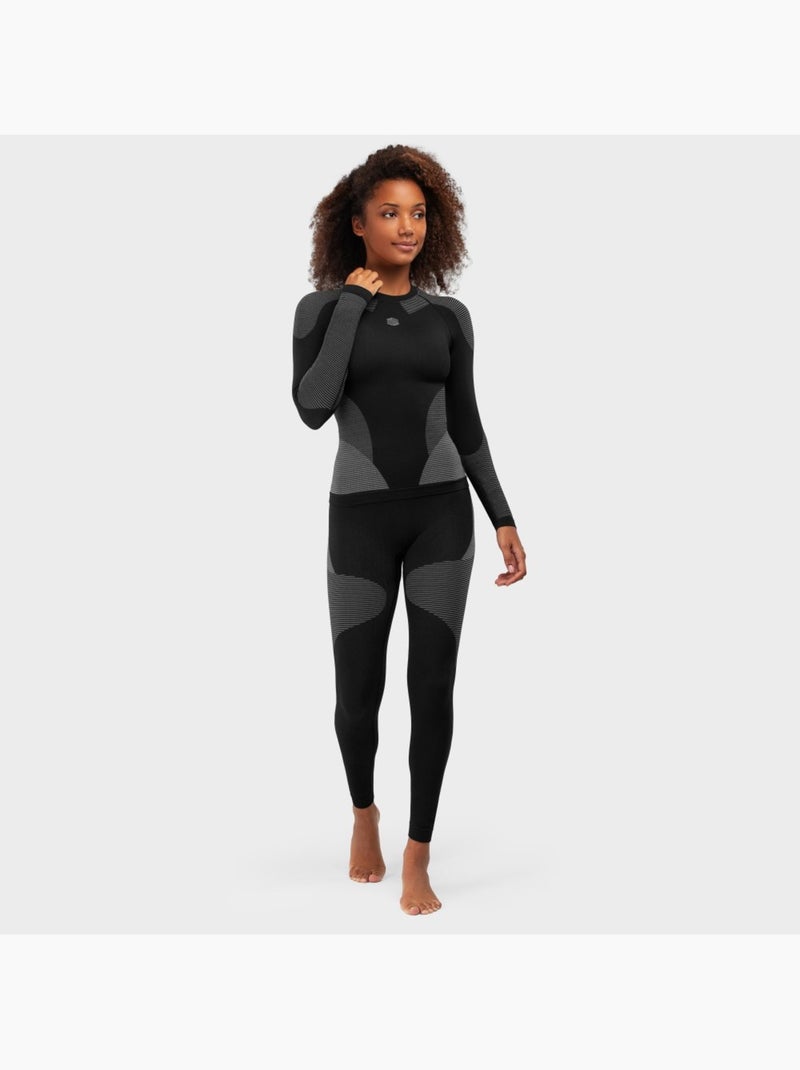Sous-pantalon de compression femme sports d'hiver femme ultradry Noir - Kiabi
