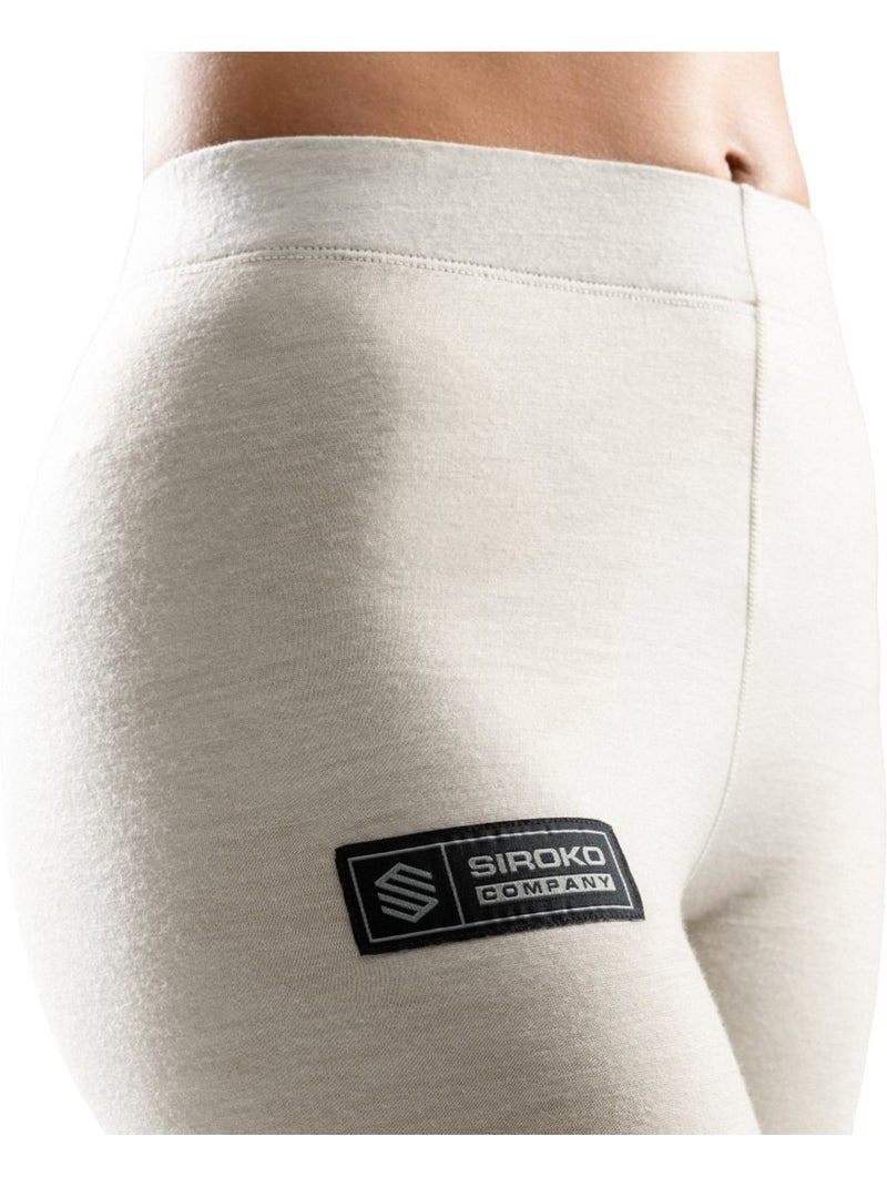 Sous-pantalon thermique laine femme sports d'hiver femme srx loess Beige - Kiabi