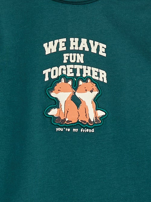 Sous-pull à col montant avec imprimé en relief - Kiabi