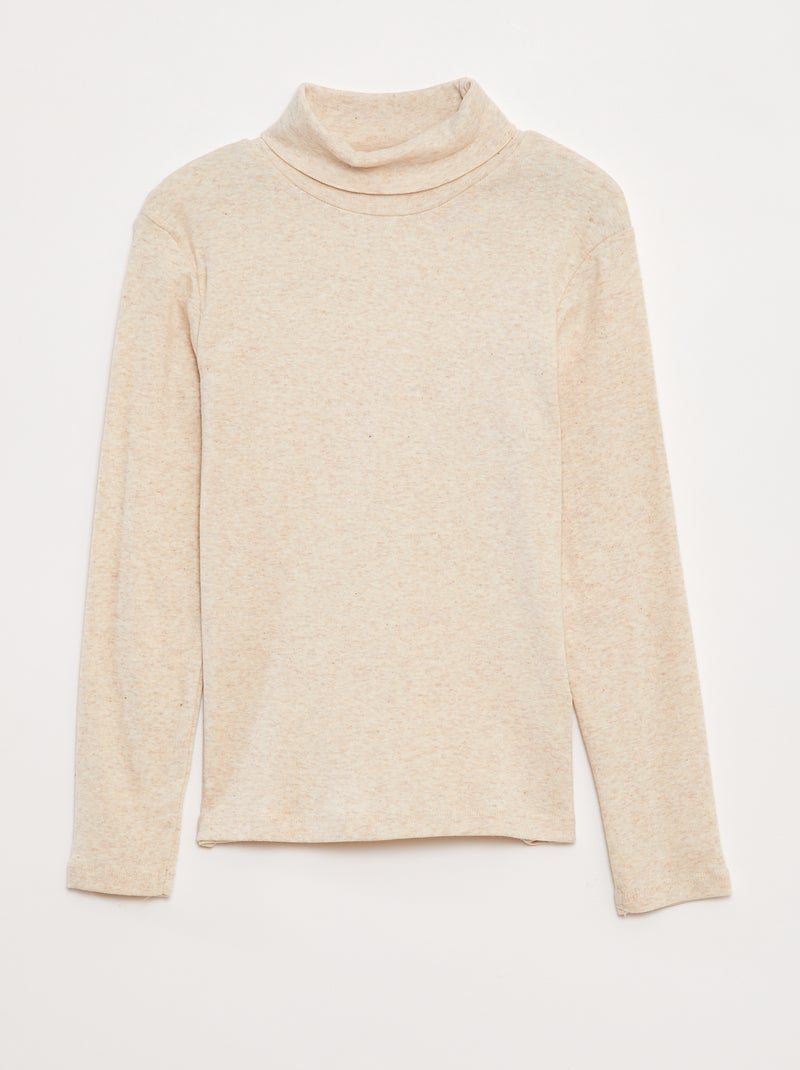 Sous-pull à col montant Beige - Kiabi