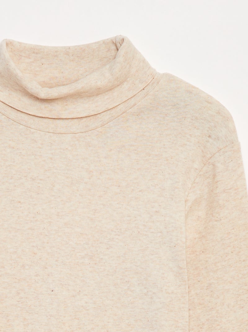 Sous-pull à col montant Beige - Kiabi