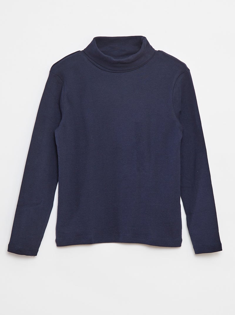 Sous-pull à col montant Bleu - Kiabi