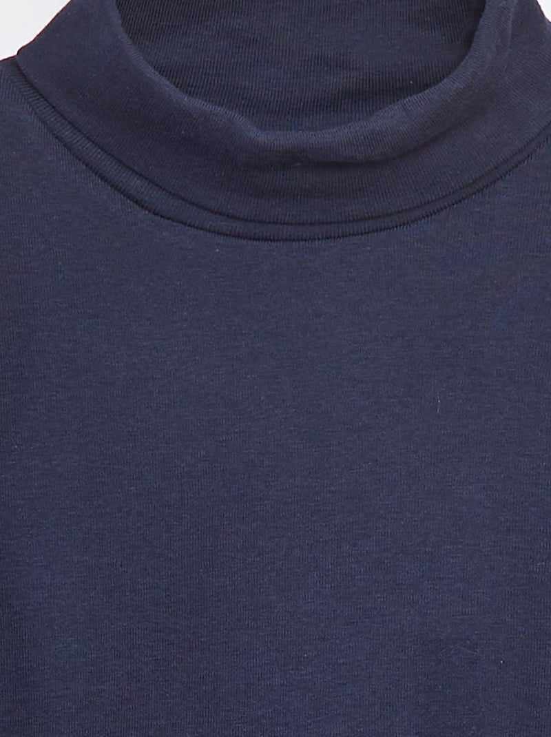 Sous-pull à col montant Bleu - Kiabi