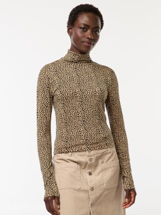 Sous-pull à col roulé et manches longues