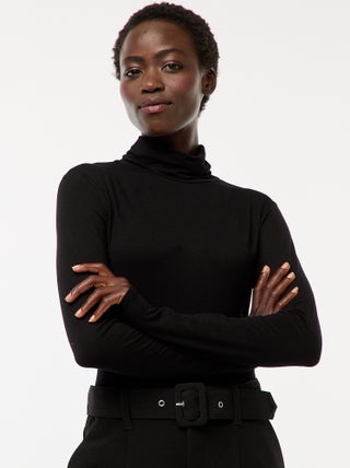 Sous-pull à col roulé et manches longues