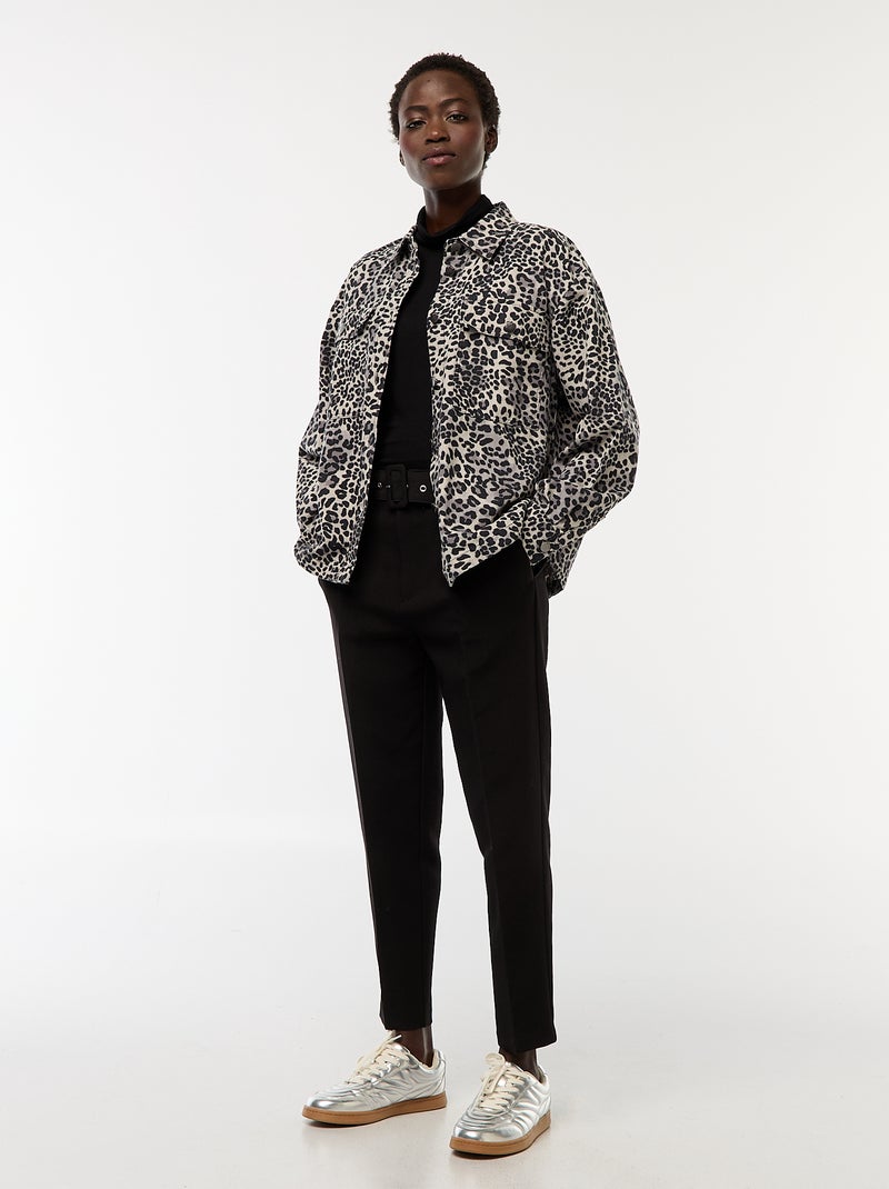 Sous-pull à col roulé et manches longues Noir - Kiabi