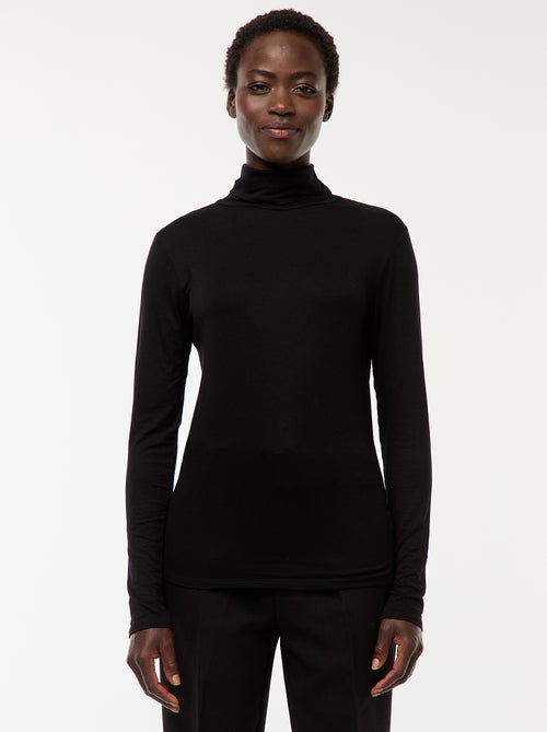 Sous-pull à col roulé et manches longues - Kiabi