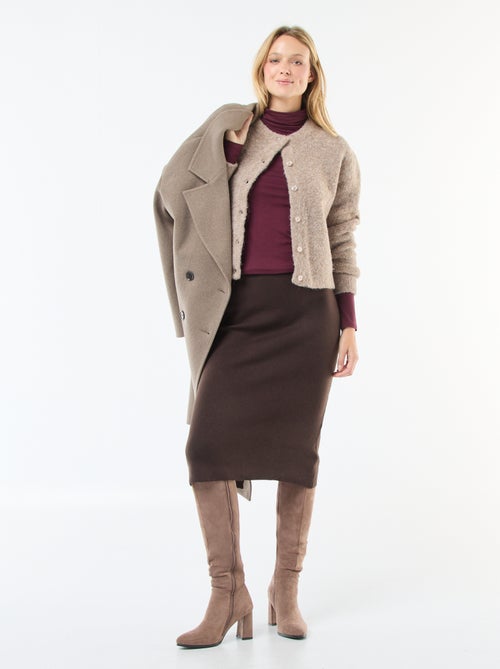 Sous-pull à col roulé et manches longues - Kiabi