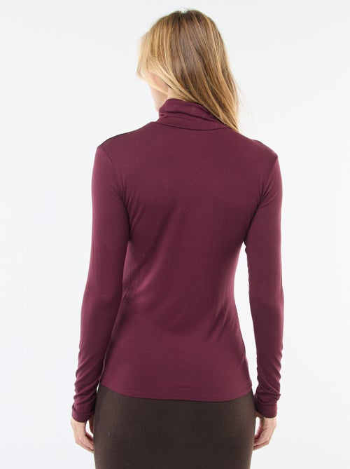 Sous-pull à col roulé et manches longues - Kiabi