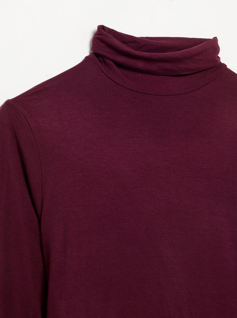 Sous-pull à couleur unie Rose - Kiabi