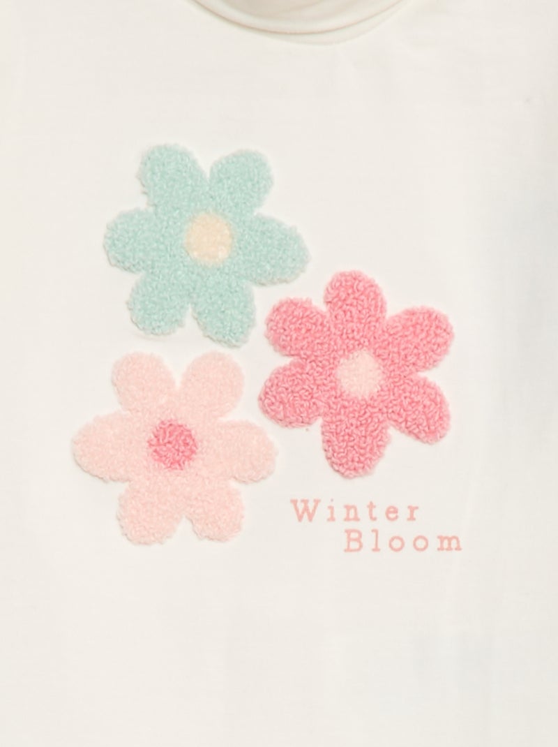 Sous-pull animé fantaisie Blanc - Kiabi