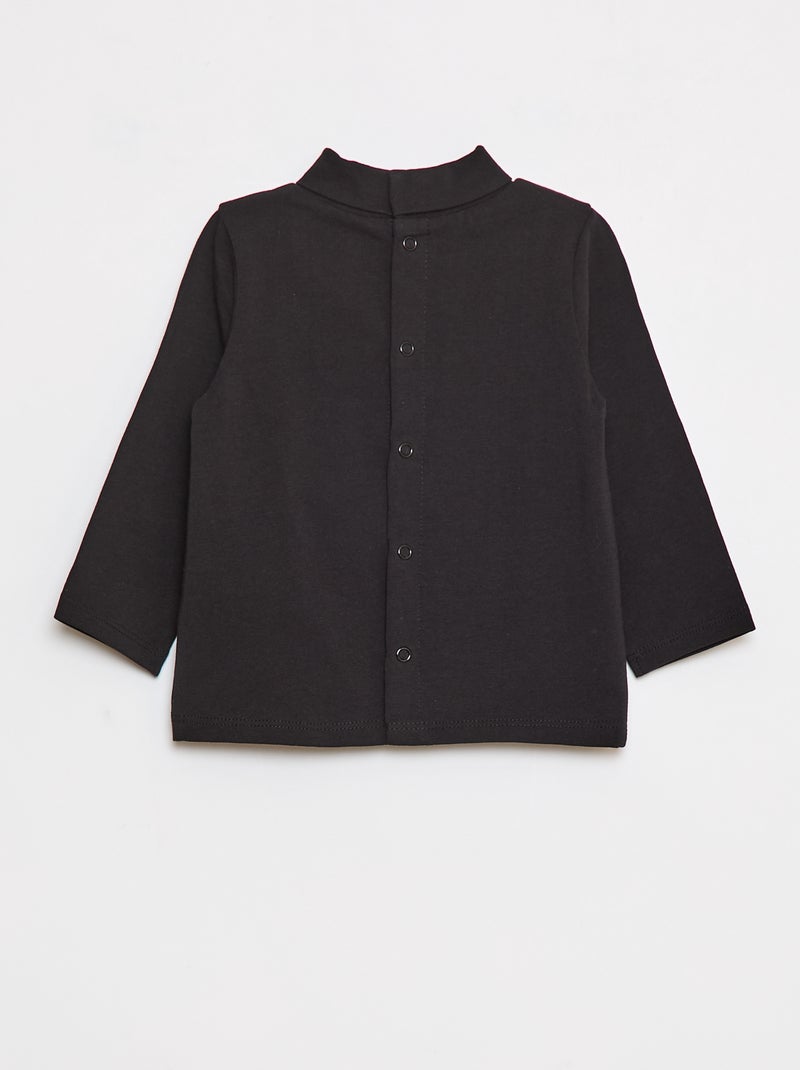 Sous-pull animé fantaisie Noir - Kiabi