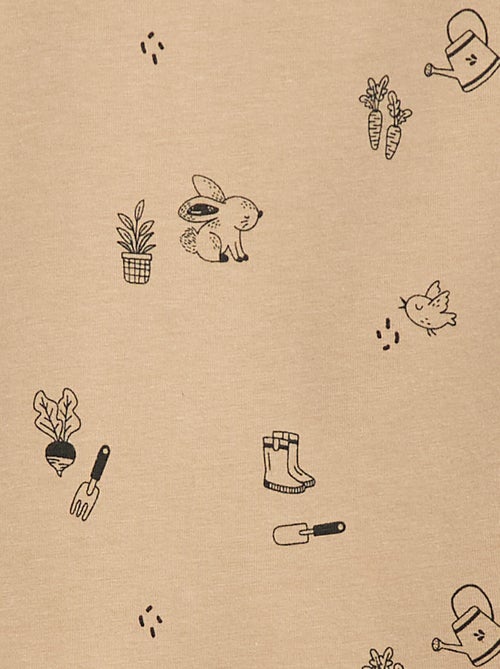 Sous-pull avec col montant à motif - Kiabi